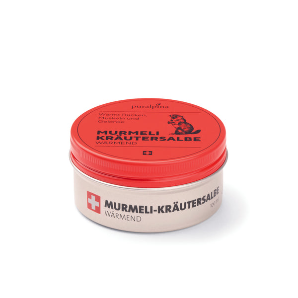Puralpina Murmeltier Kräutersalbe wärmend 100ml - Wärmt und entspannt Muskeln und Gelenke SeronaShop