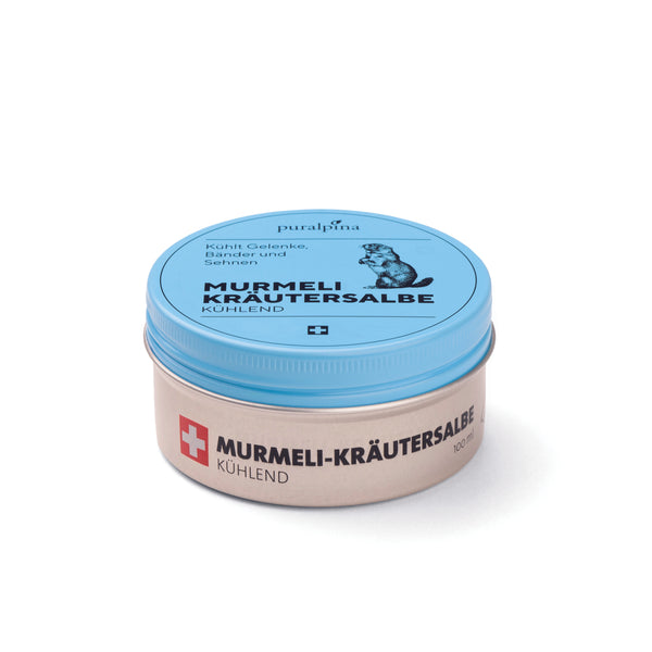Puralpina Murmeltier Kräutersalbe kühlend 100ml - Kühlt und entspannt Muskeln und Gelenke SeronaShop